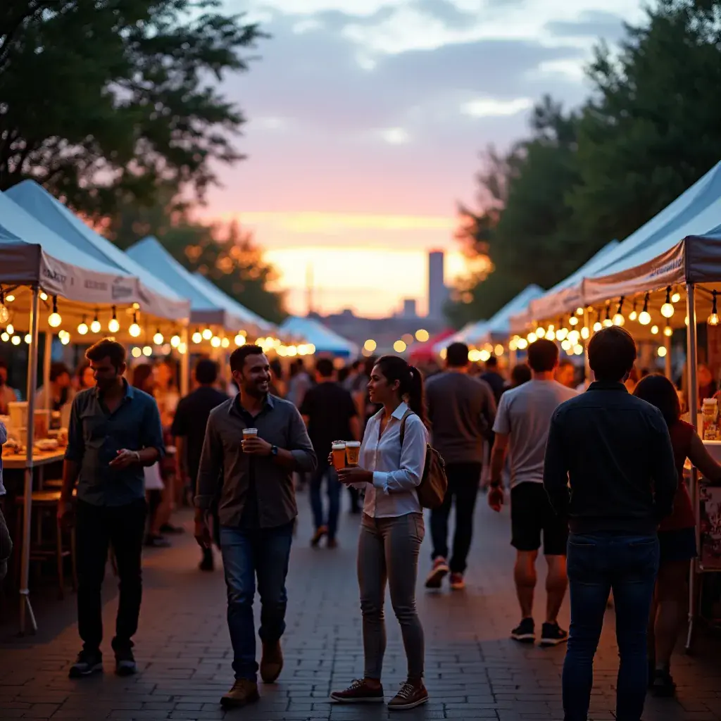 Кадр с разнообразием пивных сортов на столе