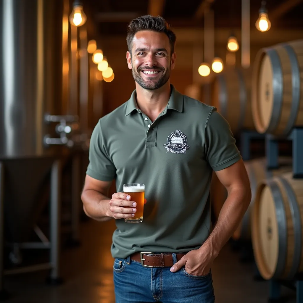 Табличка с названием фудтрака на фоне уличной кухни